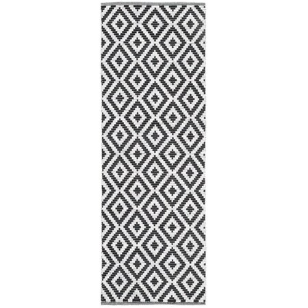 Safavieh Montauk Runner Rug, Black and Ivory - 2 ft.-3 in. x 7 ft. MTK613A-27